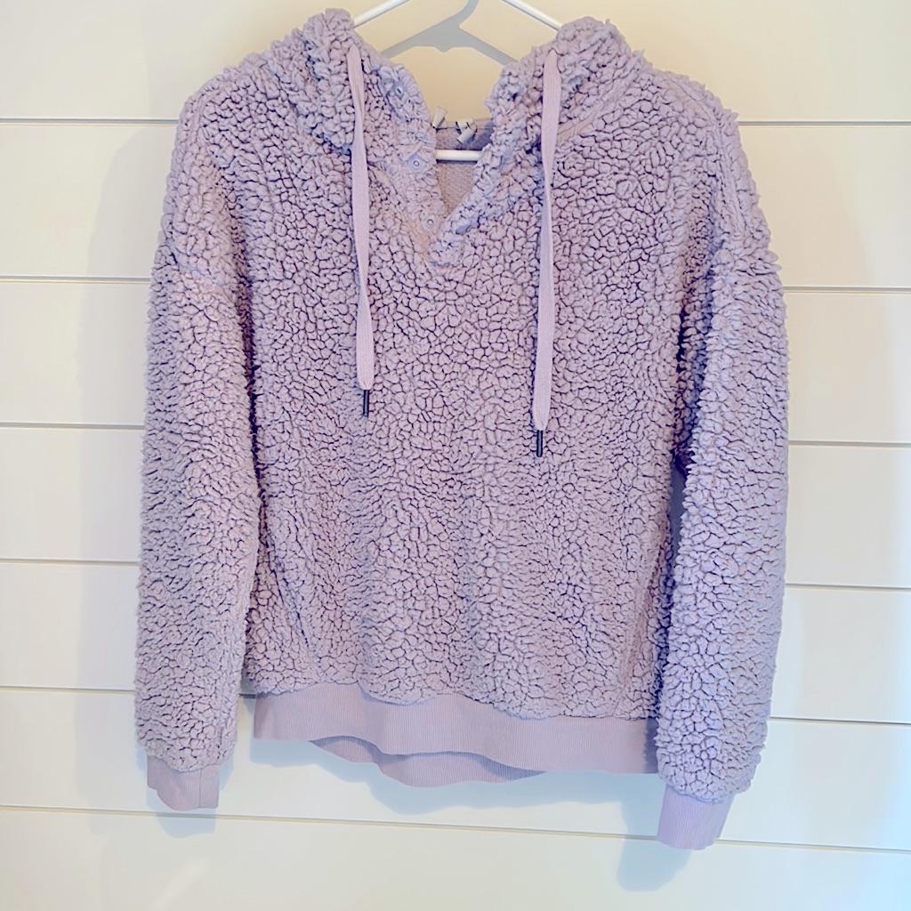Z By Zella Sherpa Hoodie In Purple
